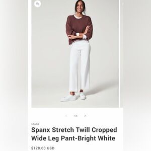 Spanx - White Wide-Leg Pants (Petite)